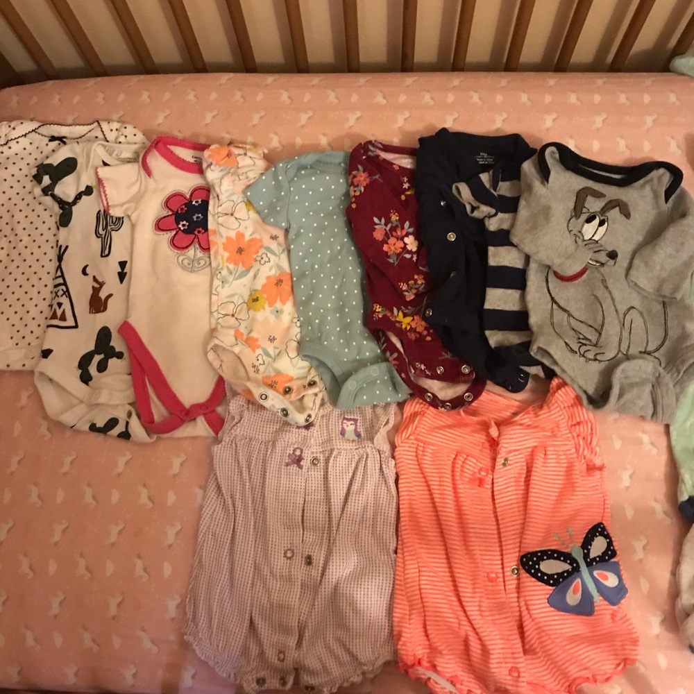 Girls NB onesies